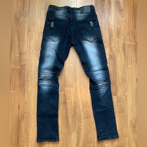 Unisex Distressed Denim ‘One Culture’ Jeans Size 32 - Picture 7 of 10